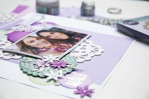 Sizzix Thinlits Die Set 15PK Winter Wreath by Lisa Jones | 666026 | Chapter 4 2022 Wafer, Grey in Saudi Arabia