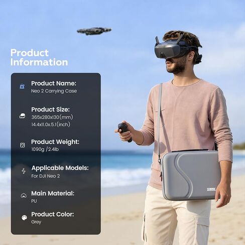 حافظة STARTRC لملحقات Neo 2، حقيبة حمل محمولة من البولي يوريثان لـ DJI Neo 2 Motion Fly More Combo لـ RC Motion 3، نظارات N3، محور الشحن in Kuwait