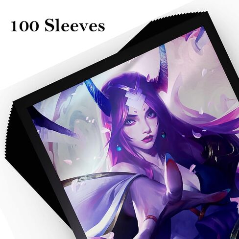 Riftbound: League of Legends - Art Sleeves: Irelia - واقيات بطاقات 100 قطعة، TCG Spiritforged Spirit Blossom، فن الشخصيات، ملحقات ألعاب التداول in Kuwait