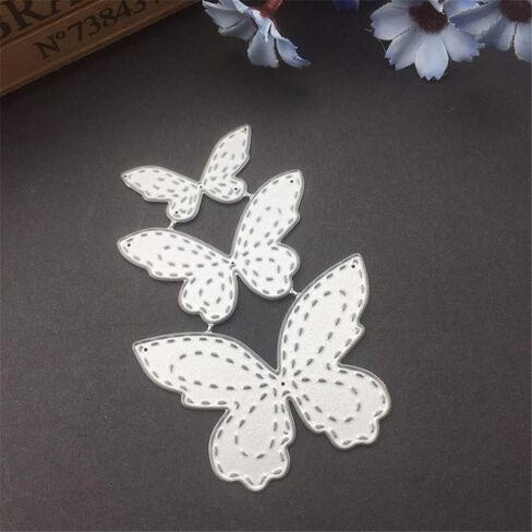 3 Pcs/Set Butterfly Cutting Dies,DIY Scrapbooking Artist Metal Cutting Dies Stencils for DIY Scrapbooking Album Embossing Paper Cards Making Decorative Crafts Die Cuts in Saudi Arabia