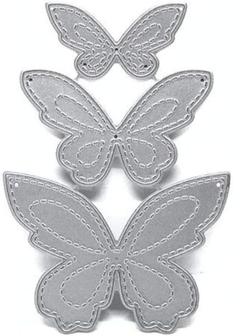 3 Pcs/Set Butterfly Cutting Dies,DIY Scrapbooking Artist Metal Cutting Dies Stencils for DIY Scrapbooking Album Embossing Paper Cards Making Decorative Crafts Die Cuts in Saudi Arabia