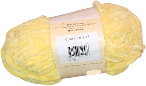 1 Lemon Premier Yarn-Just Chenille Yarn, 65 Yards Each, in Saudi Arabia