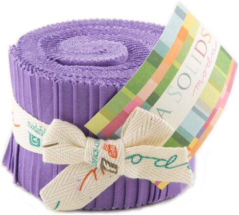 Bella Solids Hyacinth Jr Jelly Roll (9900JJR 93) by Moda House Designer for Moda in Saudi Arabia