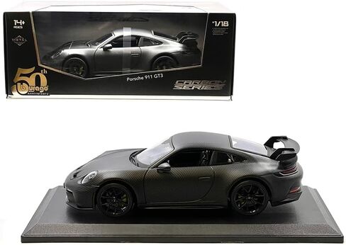 Diecast Collectibles Model Car Compatible with Bburago 1:18 Porsche 911 GT3 Carbon Fiber Carbon Series - 50th Anniversary Limited Edition BB18-11103 in Saudi Arabia