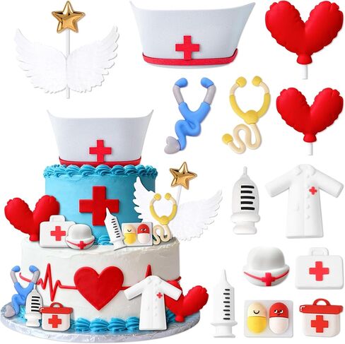 Nurse Cake Topper Nurse Graduation Party Decorations Nursing Graduation Party Supplies in Saudi Arabia