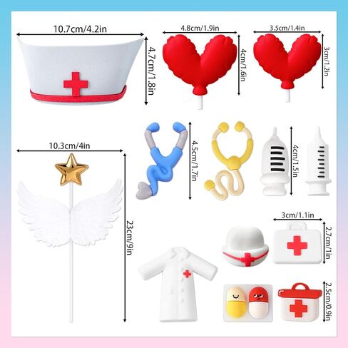 Nurse Cake Topper Nurse Graduation Party Decorations Nursing Graduation Party Supplies in Saudi Arabia