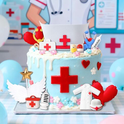 Nurse Cake Topper Nurse Graduation Party Decorations Nursing Graduation Party Supplies in Saudi Arabia