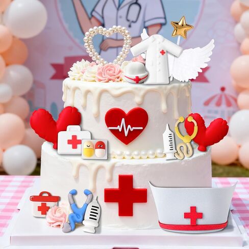 Nurse Cake Topper Nurse Graduation Party Decorations Nursing Graduation Party Supplies in Saudi Arabia