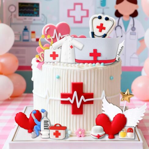 Nurse Cake Topper Nurse Graduation Party Decorations Nursing Graduation Party Supplies in Saudi Arabia
