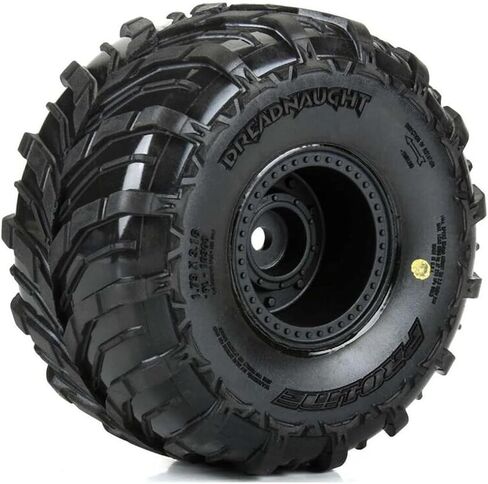 عجلة Pro-Line PRO1030010 Dreadnaught سوداء F/R 4 لـ Arrma Gorgon/Quake Grom in Kuwait