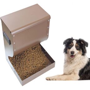 Automatic Dog Feeder Large Breed, 15lb Indoor/Outdoor Gravity Feeder for Dogs, Hanging Self Feeding Dispenser for Medium and Large Dogs, Cats, and Chickens in Saudi Arabia