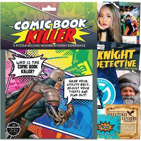 The Deadbolt Mystery Society–Comic Book Killer: Murder Mystery Game - Search for Clues, Solve Puzzles, Eliminate Suspects, Solve Solo Or with A Group in Saudi Arabia