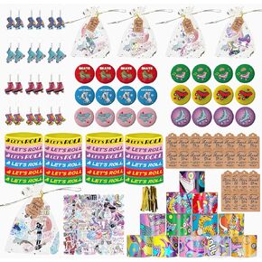 268 قطعة من مستلزمات حفلات التزلج على الجليد مستلزمات حفلات أعياد الميلاد لموسيقى الهيب هوب ديسكو 80s 90s ديكورات الحفلات in Kuwait