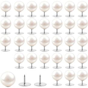 30 قطعة من دبابيس اللؤلؤ بدون خياطة، دبابيس لؤلؤ كبيرة 14 مم للملابس دبوس لؤلؤ قابل للإزالة للنساء والقمصان والحرف اليدوية in Kuwait