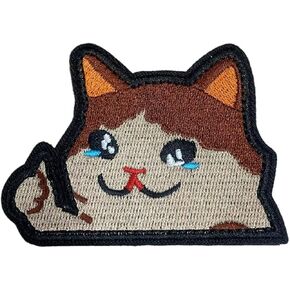 Funny Velcro Patches - Cat Meme Morale Patches Velcro with Hook and Loop Backing for Backpacks, Dog Harnesses, Hats and Jackets in Saudi Arabia