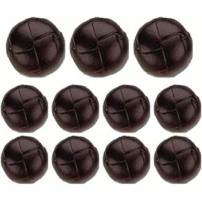 العلامة التجارية MisterShop®، مجموعة أزرار من الجلد الأصلي باللون البني - مصنوعة بشكل رائع في بورتوريكو - مطلية بالورنيش in Kuwait