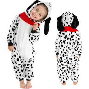Breevo Halloween Animal Onesie مع جيوب، زي الدب القرد الدلماسي للأطفال الصغار الأولاد والبنات 18M-9Y in Kuwait