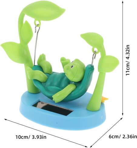 Cabilock Solar Powered Swinging Turtle Car Ornament Dashboard Decoration Cute Cartoon Animal Figurine Toy for Car Interior and Office Accessories in Saudi Arabia