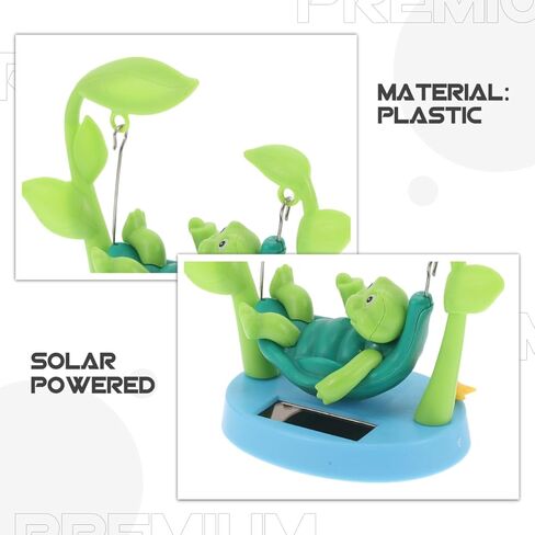 Cabilock Solar Powered Swinging Turtle Car Ornament Dashboard Decoration Cute Cartoon Animal Figurine Toy for Car Interior and Office Accessories in Saudi Arabia