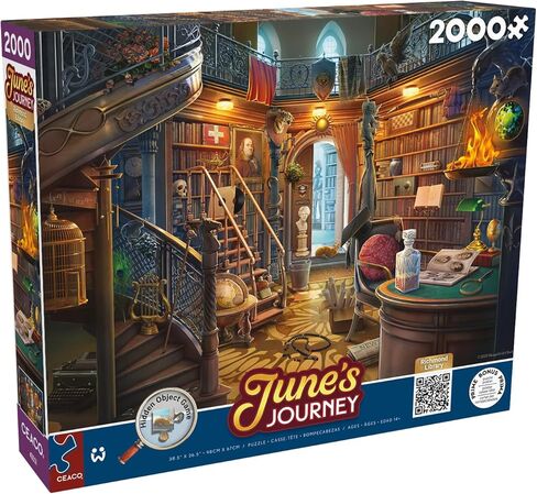 Ceaco - June's Journey - The Library - 2000 Piece Puzzle for Adults - Challenging and Perfect for Game Nights - Finished Puzzle Size 38.5 x 26.5 in Saudi Arabia