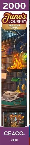 Ceaco - June's Journey - The Library - 2000 Piece Puzzle for Adults - Challenging and Perfect for Game Nights - Finished Puzzle Size 38.5 x 26.5 in Saudi Arabia