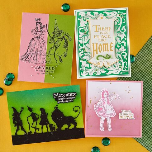 Spellbinders Wonder of Oz Paper Arts Set, Silhouette Cutting Dies with BetterPress Letterpress Sentiments Plate and Die Set, Character and Quote Die Bundle in Saudi Arabia
