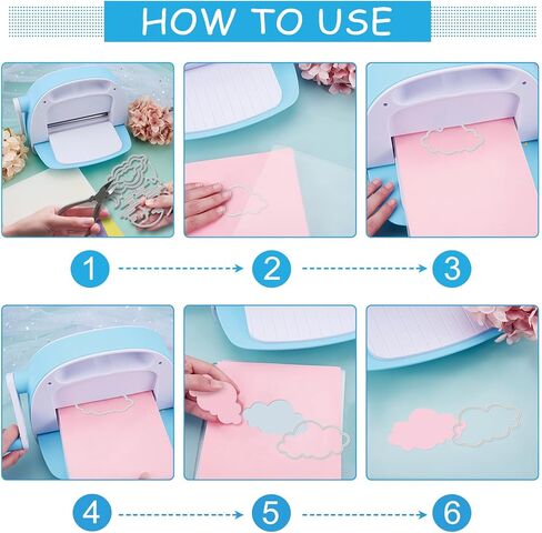 GLOBLELAND Clouds Frames Cutting Dies for Card Making Bird Sunset Borders Die Cuts Stars Moons Hot Air Balloon Metal Die Cut Dies for DIY Scrapbooking Embossing Photo Album Craft Decor in Saudi Arabia