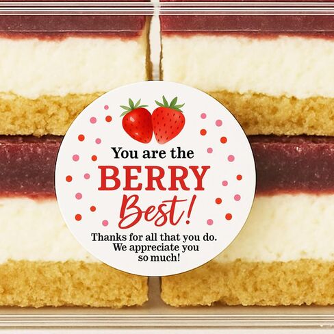 120 عبوة من ملصقات تقدير You are The Berry - ملصقات شكر على شكل فراولة مقاس 1.6 سم للموظفين والمعلمين والممرضات والمتطوعين - أختام هدايا تقدير الموظفين in Kuwait