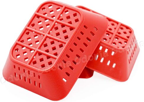 Odoria 1/12 Miniature Baskets 6Pcs Dollhouse Decoration Accessories, Red in Saudi Arabia