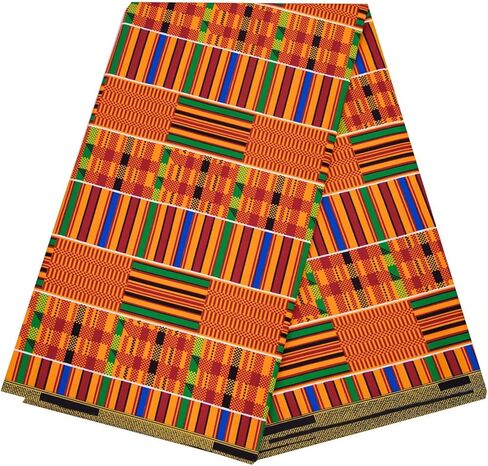 النسيج الأفريقي 6 ياردة نسيج أنقرة القبلية طباعة Kente القماش لفستان حفلة Dashiki in Kuwait