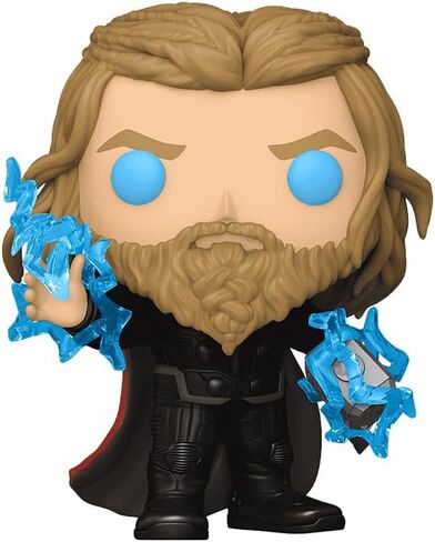 فانكو بوب! Marvel: Avengers End Game - Thor with Mjolnir (يتوهج في الظلام) إصدار محدود من مقتنيات شخصيات الفينيل الحصرية مع واقي صندوق in Kuwait