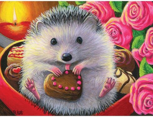 Bits and Pieces 500 Piece Puzzles for Adults, Valentine Sweets - Large 18" x 24" Jigsaw Puzzles 500 Pieces - Valentines Day Roses Love - Random Die Cut Pieces No 2 are Alike in Saudi Arabia