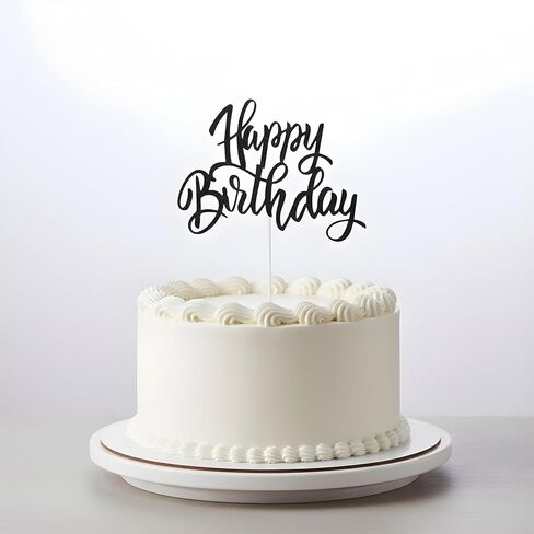 غلاف كعكة عيد ميلاد سعيد أسود، أغطية كعكة عيد ميلاد لامعة على الوجهين للطفل تكشف عن نوع الجنس لوازم تزيين حفلات الذكرى السنوية in Saudi Arabia