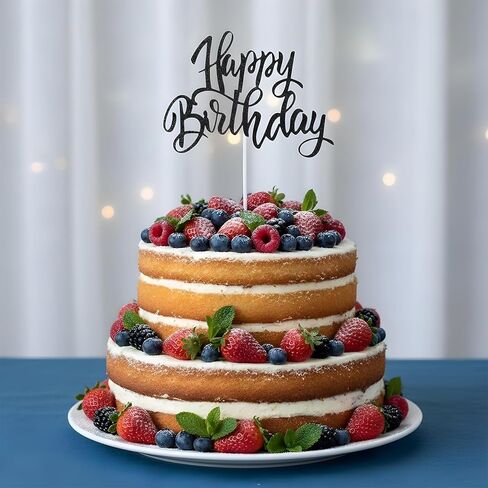 غلاف كعكة عيد ميلاد سعيد أسود، أغطية كعكة عيد ميلاد لامعة على الوجهين للطفل تكشف عن نوع الجنس لوازم تزيين حفلات الذكرى السنوية in Saudi Arabia