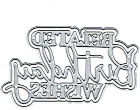 Layers Belater Birthday Wishes Title Metal Die Cuts,Spring Sunflower Frame Leaf Cutting Dies Cut Stencils for DIY Scrapbooking Album Decorative Embossing Paper Dies for Card Making in Saudi Arabia