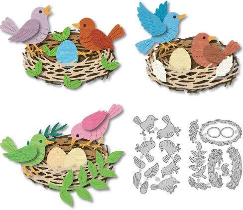 8 Styles Goose Metal Die Cuts Card Making Animal Carbon Steel Cutting Dies DIY Scrapbooking Cuts Stencils Paper Embossing Template for Greeting Cards Invitation Photo Album Decorations in Saudi Arabia