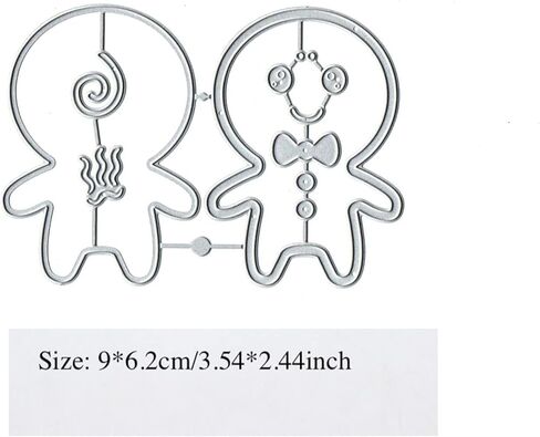 Cute Gingerbread Man Shaker Metal Die Cuts,Christmas Snowman Snowflake Cutting Dies Cut Stencils DIY Scrapbooking Photo Decorative Embossing Paper Dies for Scrapbooking Card Making in Saudi Arabia