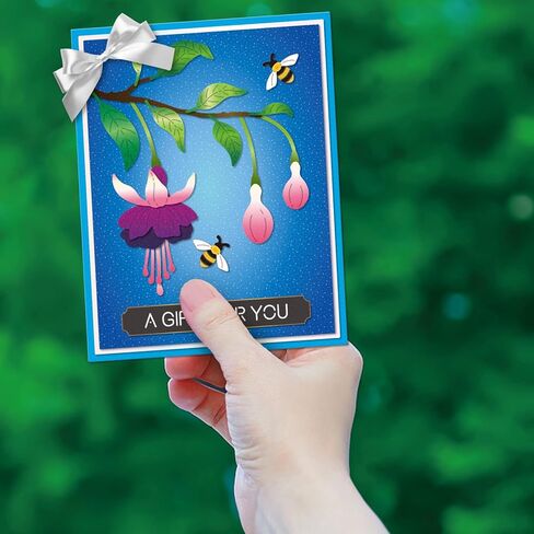 قوالب قطع الزهور الفوشيا من GLOBLELAND لصنع البطاقات ونباتات النحل قطع معدنية مقطوعة في حديقة الربيع وأوراق الشجر الزهرية من أجل ديكور قصاصات الورق والحرف اليدوية in Kuwait