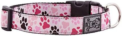 RC Pets 3/4 Inch Adjustable Dog Clip Collar, Small, Pitter Patter Pink in Saudi Arabia