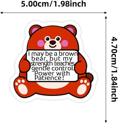 112 قطعة من ملصقات التأكيد - ملصقات حيوانات داعمة عاطفيًا، ملصقات حيوانات لطيفة، ملصق إيجابي تحفيزي للبالغين أو الأطفال، ملصقات مقاومة للماء لزجاجات المياه وأجهزة الكمبيوتر المحمولة والهواتف in Kuwait