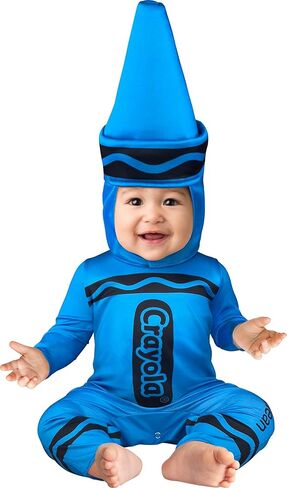 زي InSpirit Designs Crayola Baby Blue Crayon | مرخص رسميًا | أزياء الرضع | بذلة تلوين زرقاء in Saudi Arabia