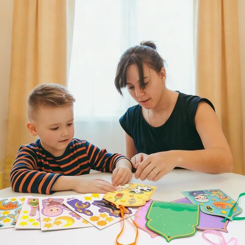 Fancy Land 24 Pack Ramadan Crafts for Kids Ramadan Eid Activities Craft Kits Make Your Own Ramadan Eid Decorations in Saudi Arabia