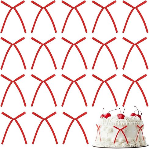 50Pcs Black Bowknot Cake Toppers Elegant Cake Decor Bows Picks for Formal Events Wedding Anniversary Gourmet Baking Dessert Table Cupcake Decor Accessories Classic Pastry (Black) in Saudi Arabia