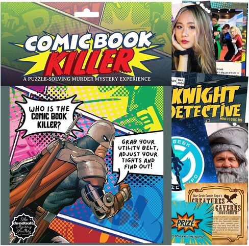 The Deadbolt Mystery Society–Comic Book Killer: Murder Mystery Game - Search for Clues, Solve Puzzles, Eliminate Suspects, Solve Solo Or with A Group in Saudi Arabia
