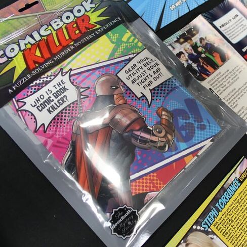 The Deadbolt Mystery Society–Comic Book Killer: Murder Mystery Game - Search for Clues, Solve Puzzles, Eliminate Suspects, Solve Solo Or with A Group in Saudi Arabia
