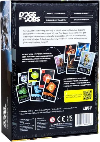 Dogs With Jobs – Drafting Card Game for 2–5 Players – Recruit Working Dogs, Tackle Jobs & Outscore Rivals – 15–30 Minutes for Gamers and Families – Ages 7+ - Lab 380 in Saudi Arabia