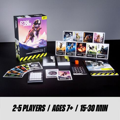 Dogs With Jobs – Drafting Card Game for 2–5 Players – Recruit Working Dogs, Tackle Jobs & Outscore Rivals – 15–30 Minutes for Gamers and Families – Ages 7+ - Lab 380 in Saudi Arabia