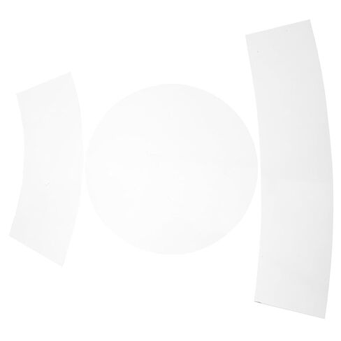 Transparent Acrylic Sewing Template Set 3Pcs Bucket Hat Pattern Quilting Rulers High Precision Measuring Tools for DIY Patchwork and Sewing Projects in Saudi Arabia