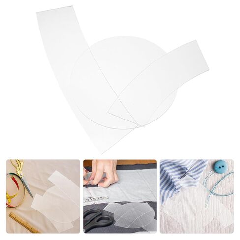 Transparent Acrylic Sewing Template Set 3Pcs Bucket Hat Pattern Quilting Rulers High Precision Measuring Tools for DIY Patchwork and Sewing Projects in Saudi Arabia