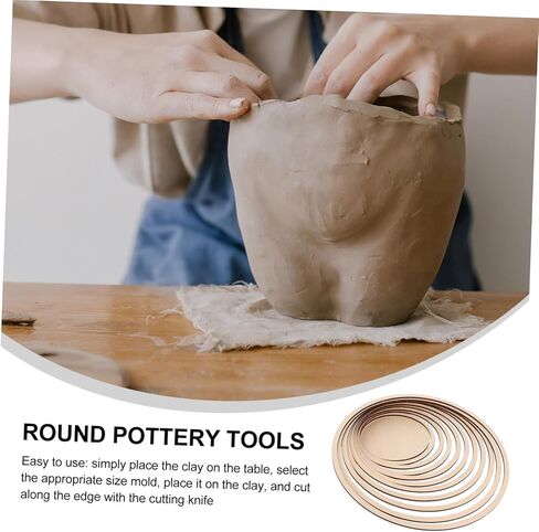 STOBOK DIY Pottery Tools and Supplies Wooden Geometric Rail Set for Ceramic Cutting Printing Pottery Cutting Tools for Clay Modeling in Saudi Arabia